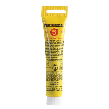 Rectorseal RectorSeal Slow Dry 5 Soft Set Yellow Pipe Thread Sealant 1.75 oz 25790